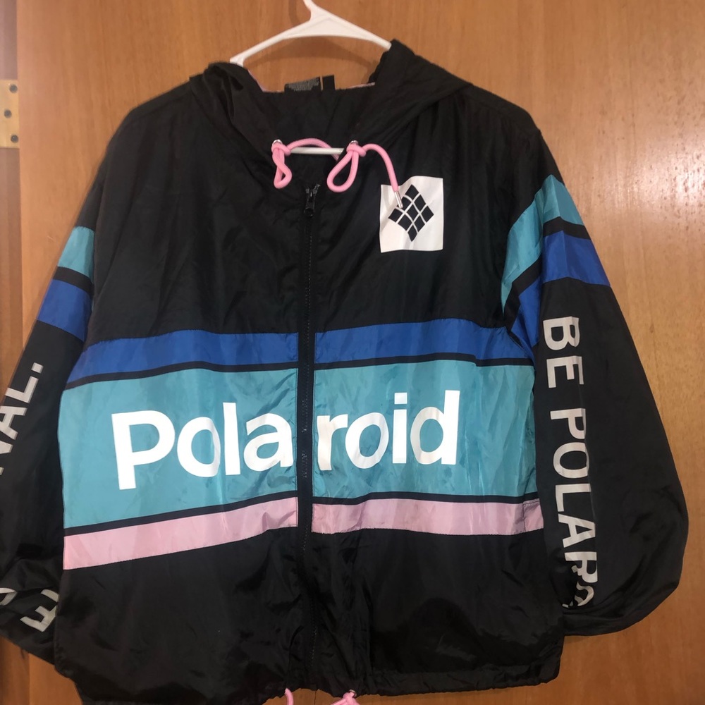 Polaroid Jacket🖤💗💙🤍